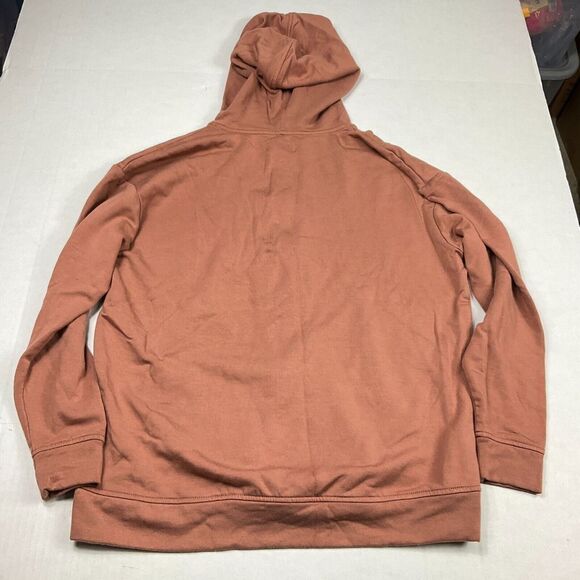 Lou & Grey Womens Fleece Hoodie Pink Soft Knit Full Zip Oversized Jacket SMALL - Picture 6 of 11